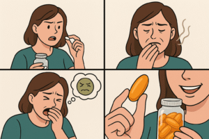 Gel supplements cover the horrible taste