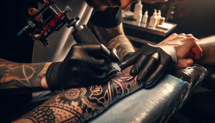 Black Nitrile Gloves for Tattoo and Beauty Professionals