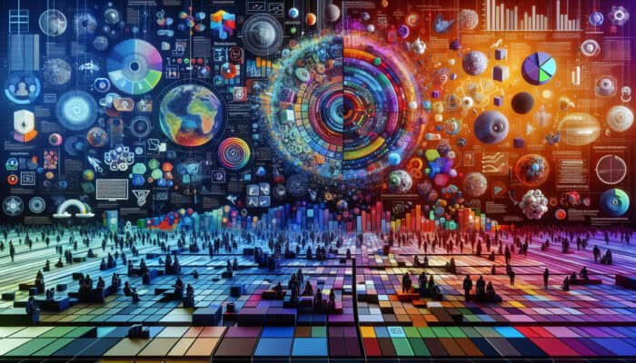 Vibrant animated infographic video featuring colourful charts, icons, and a diverse global audience, simplifying concepts and enhancing emotional retention.