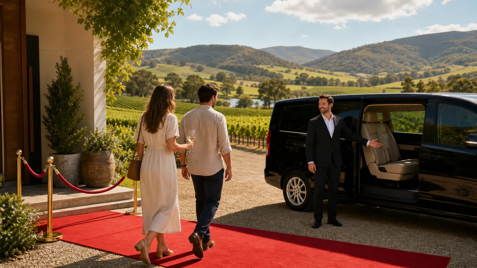 Red Carpet Wine Tours: visual reference for 1. Red Carpet Wine Tours: Personalised Private Tours From Your Home