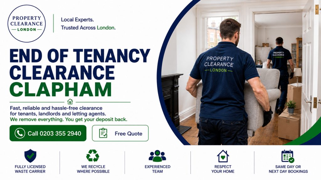 End of Tenancy Clearance Services in Clapham